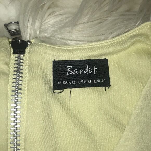 Bardot Crop Top, Exposed Zipper Sleeveless Top - Picture 3 of 5